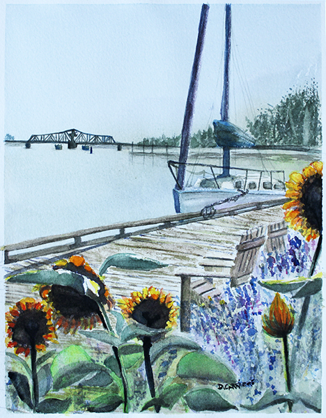 Diane Carriere - LC Bridge and Sunflowers 2023